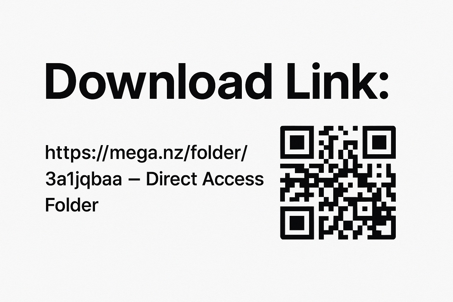 https://mega.nz /folder/3a1jqbaa