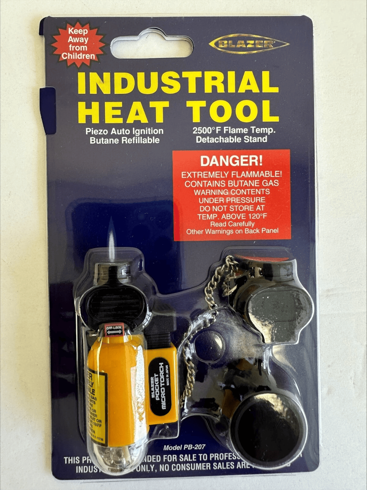 Blazer products 189 2070 pb207 pocket torch clear for sale: The Ultimate Clear Compact Flame Tool