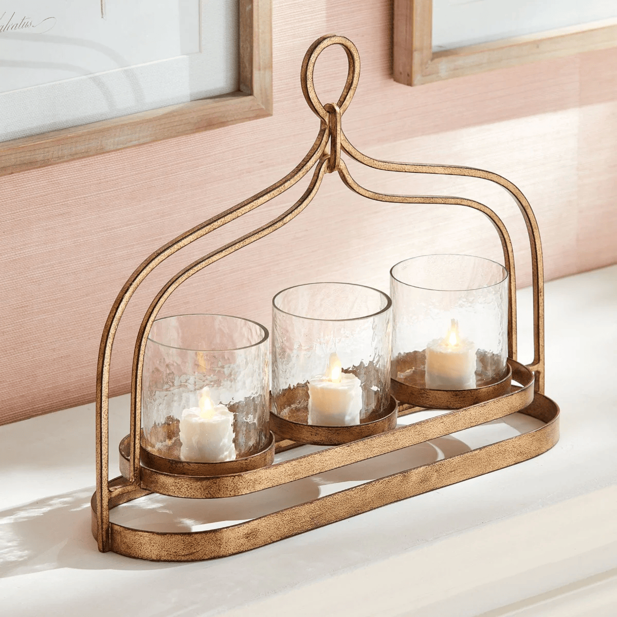 Transform Your Space with hammered glass iron candleholder malta shop