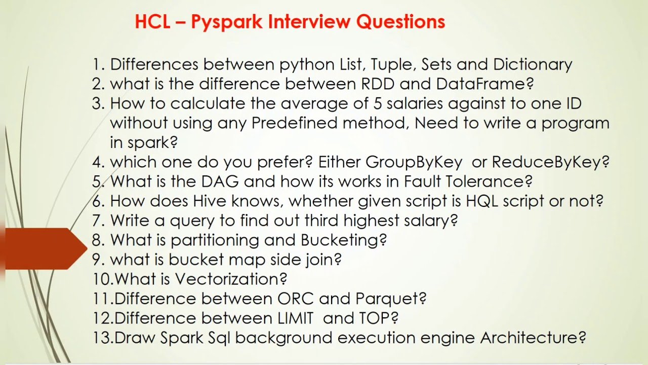 Essential PySpark Interview Questions — Complete Guide